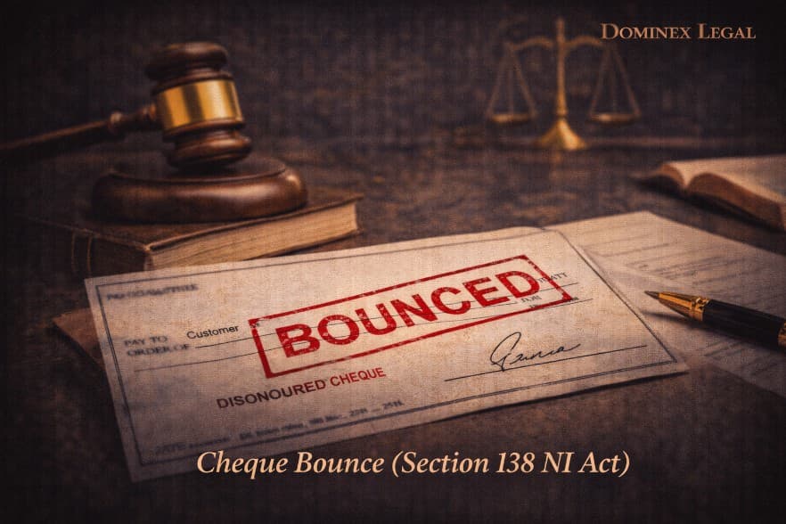 Cheque Bounce Matters (Section 138, Negotiable Instruments Act)